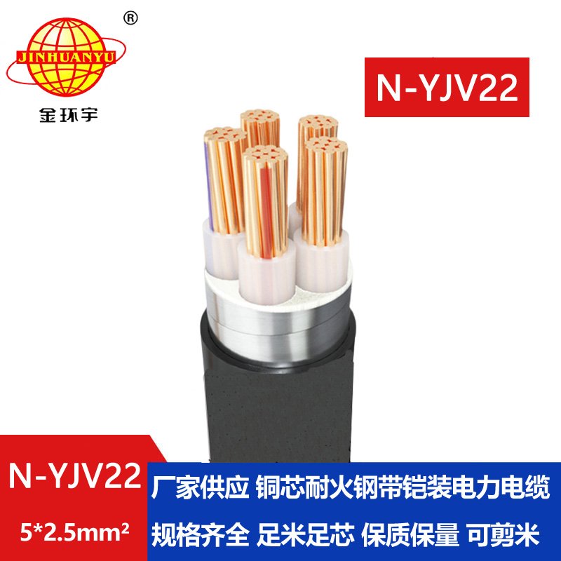 金環(huán)宇電線電纜 深圳耐火鎧裝電纜報(bào)價(jià)N-YJV22-5